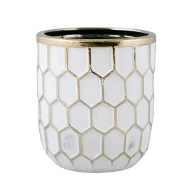 donica-igloo-ceramiczna-bialo-zlota-sr-13cm