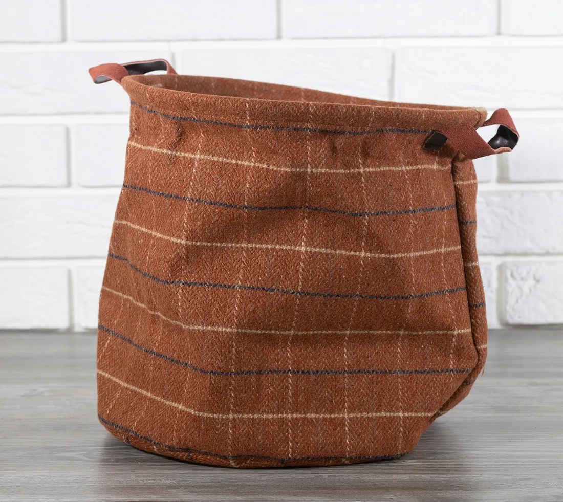 organizer-iris-brazowy-w-krate-sr-32cm
