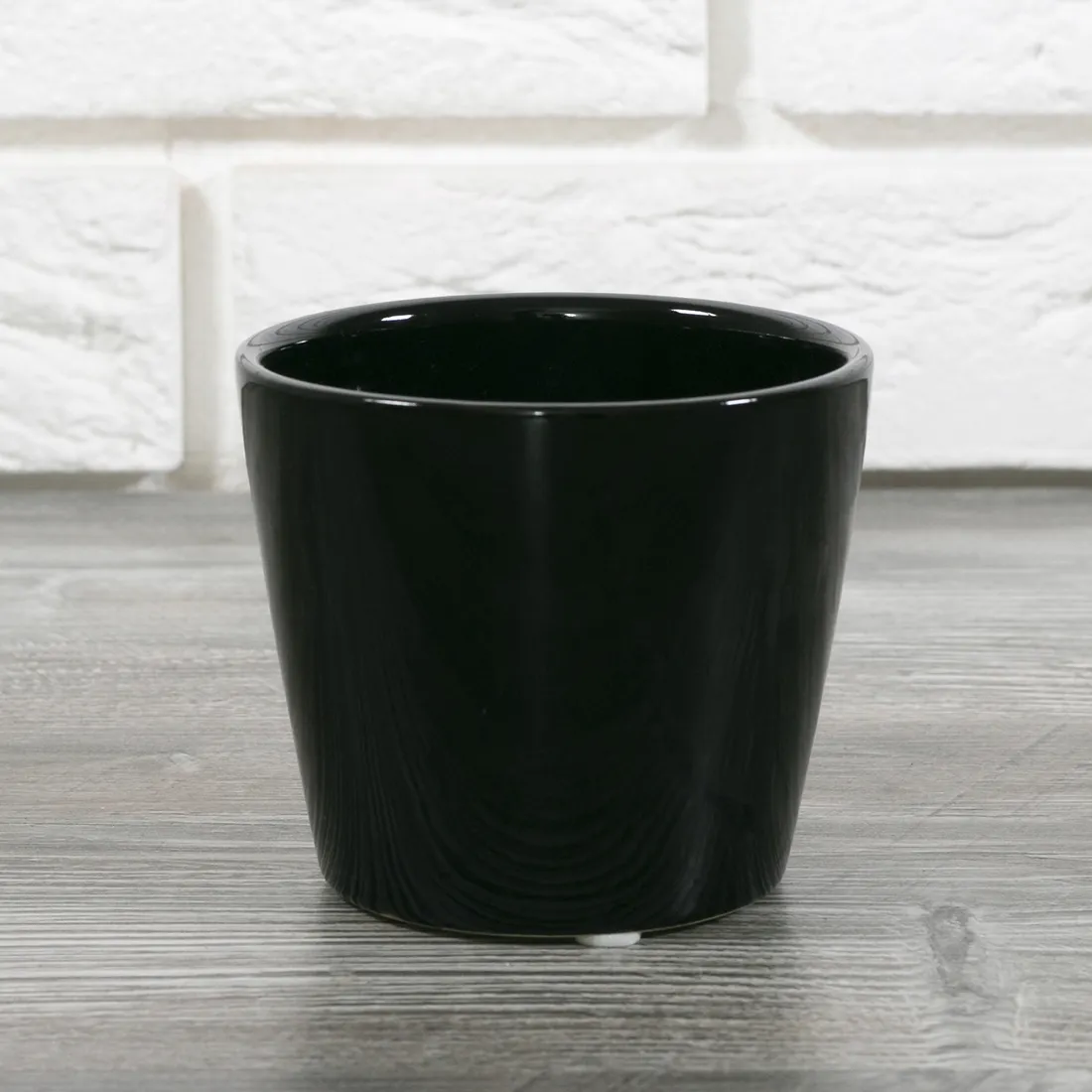 donica-sofia-ceramiczna-czarny-polysk-sr-10cm-stan-nowy