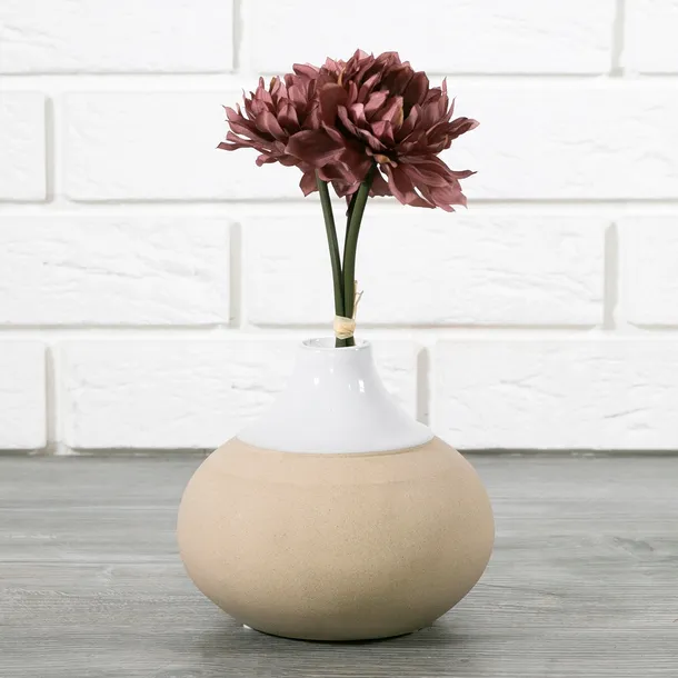 wazon-na-roze-ceramiczny-bezowy-stan-nowy
