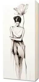 obraz-30x70cm-samotna-kwiecista-muza