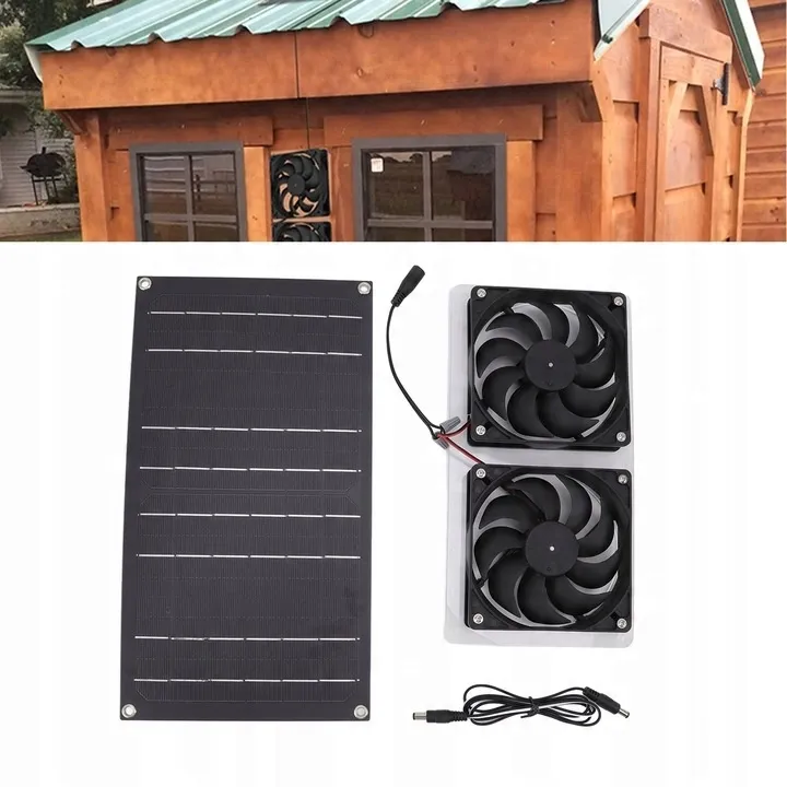 wentylator-12v-panel-solarny-sloneczny-100w-usb-stan-nowy