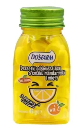 dosfarm-drazetki-odswiezajace-o-smaku-mandarynki-i-miety-bez-cukru-45-g