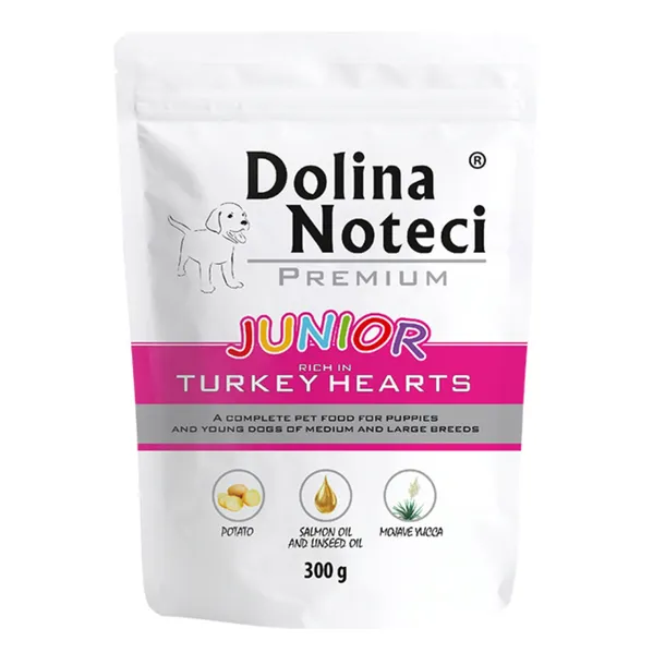 Dolina Noteci Junior Saszetka Serca Indycze Mokra Karma Dla Psa 300g
