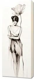 obraz-40x100cm-samotna-kwiecista-muza