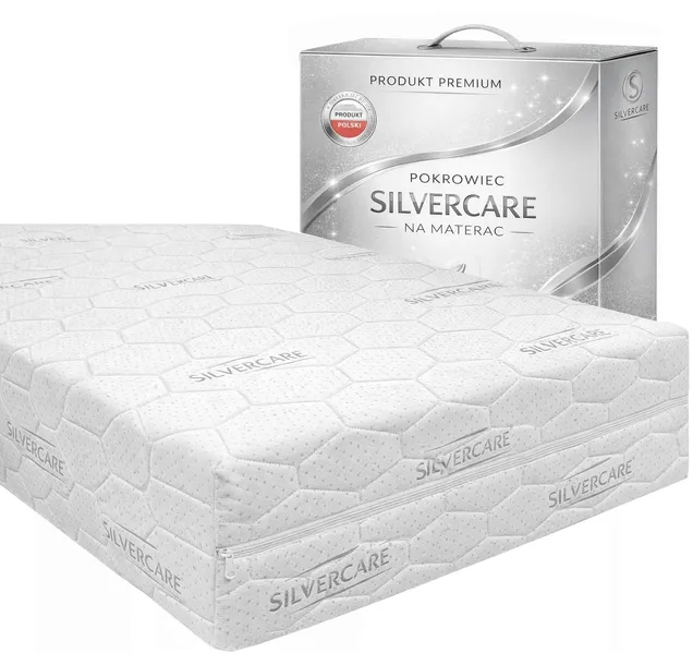 POKROWIEC NA MATERAC 160x200 SILVERCARE OCHRANIACZ ZAMEK PREMIUM NA WYMIAR