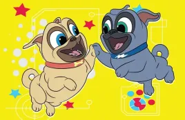 fototapeta-dla-dzieci-bingo-i-rolly-w-akcji-200x130-samoprzylepna