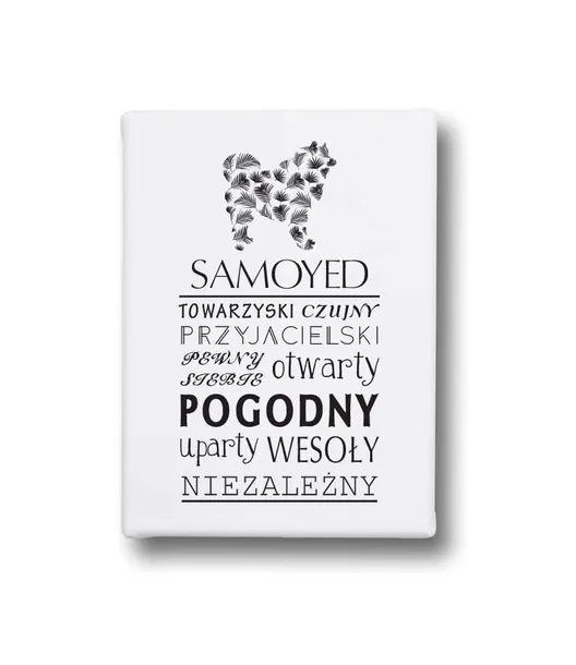 typograficzny-obraz-na-plotnie-samoyed