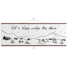plakat-let-s-sleep-under-the-stars-90x30-cm