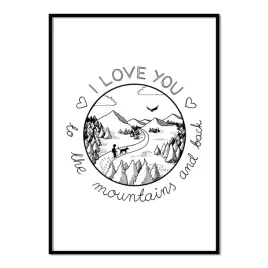plakat-i-love-you-to-the-mountains-and-back