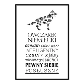 plakat-typograficzny-owczarek-niemiecki