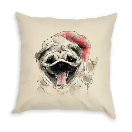 poszewka-na-poduszke-mops-christmas