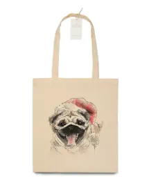 torba-z-nadrukiem-mops-christmas