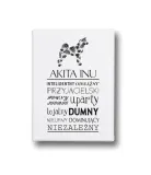 typograficzny-obraz-na-plotnie-akita-inu