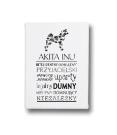 typograficzny-obraz-na-plotnie-akita-inu