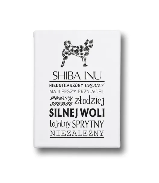 typograficzny-obraz-na-plotnie-shiba-inu