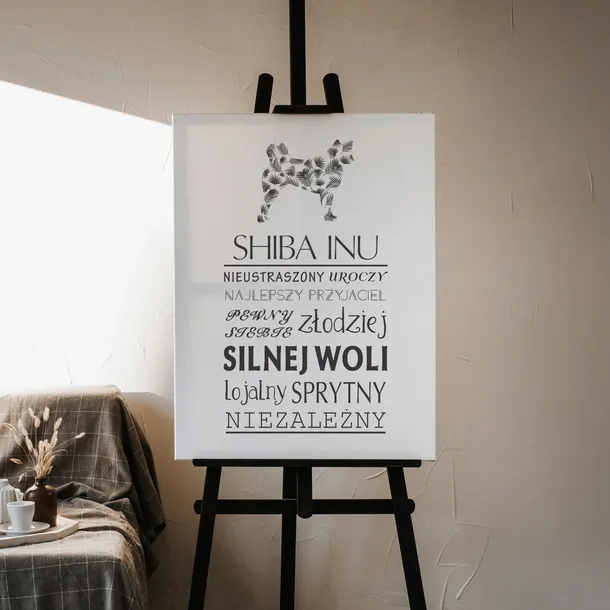 typograficzny-obraz-na-plotnie-shiba-inu