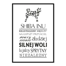 plakat-typograficzny-shiba-inu