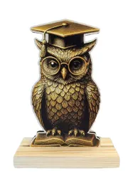 drewniana-statuetka-szkolnictwo-nadruk-sowa-nagroda-trofeum-opis-20-cm