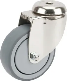 kolo-skretne-gumowe-o-100x32-mm-stal-nierdzewna-otwor-na-pojedyncza-srube