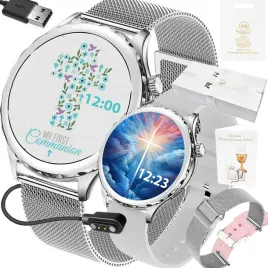 smartwatch-na-komunie-prezent-rubicon-damski-2-paski