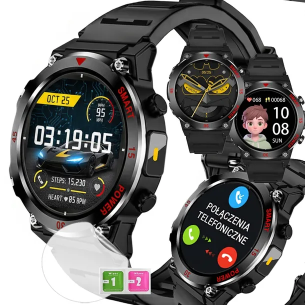 Smartwatch Zegarek - Rozmowy Bluetooth | Puls | Kroki | Sport | Duży Ekran