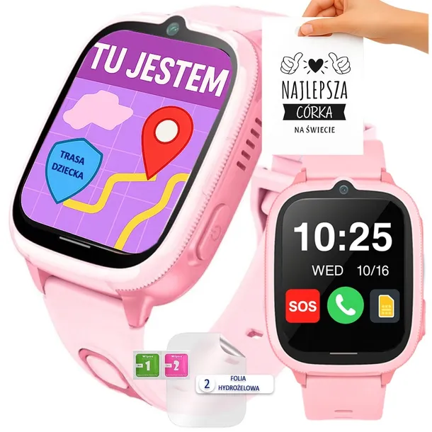 Zegarek Dla Dzieci Smartwatch 4G + SIM | Lokalizator WiFi LBS | Kamera SOS