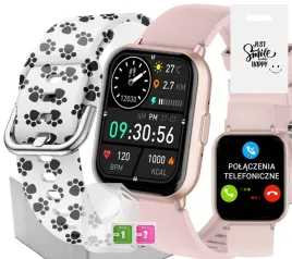 smartwatch-dziewczecy-rubicon-sms-kroki-polskie-menu-2-paski-w-komplecie