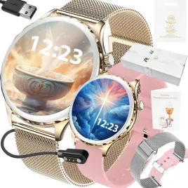 smartwatch-na-komunie-prezent-rubicon-damski-2-paski