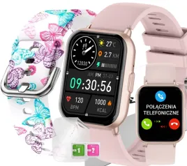 smartwatch-dziewczecy-rubicon-sms-kroki-polskie-menu-2-paski-w-komplecie