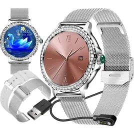 srebrny-smartwatch-damski-zegarek-odbieranie-polaczen-pl-pasek-bransoleta