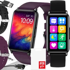 zegarek-smartwatch-damski-puls-kroki-sms-pl-menu-dwa-kolory-paska