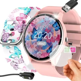 zegarek-smartwatch-dla-dziewczynki-rozmowy-sms-polskie-menu-2-paski