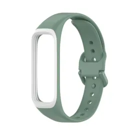 opaska-do-samsung-galaxy-fit-2-sm-r220-zielona-z-bialym-kolnierzem