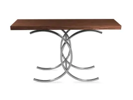 konsola-drewniany-blat-srebrna-podstawa-w-ksztalcie-liter-c-140x40-80-cm-e1