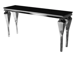 elegancka-konsola-z-czarnym-szklanym-blatem-160x40x75-cm-f951