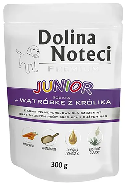 DOLINA NOTECI saszetka PREMIUM JUNIOR wątróbka 300g