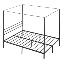 solidna-rama-lozka-vevor-z-baldachimem-queen-size-metalowa-czarna-800kg