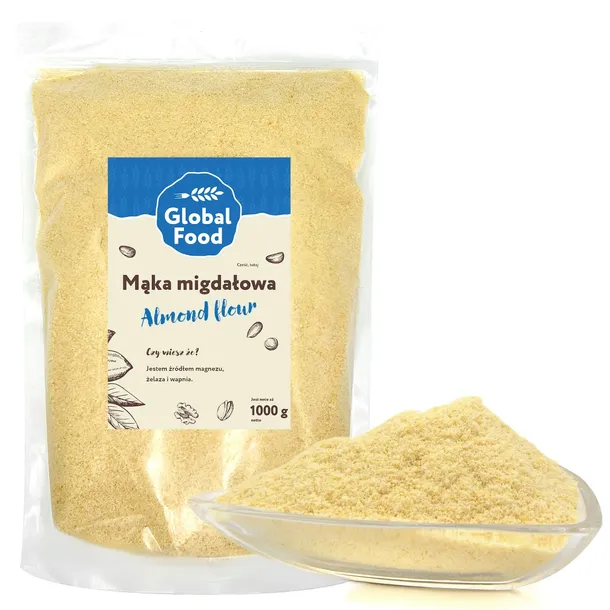 MĄKA MIGDAŁOWA 1kg (1000g) Migdały mielone BEZ SKÓRKI