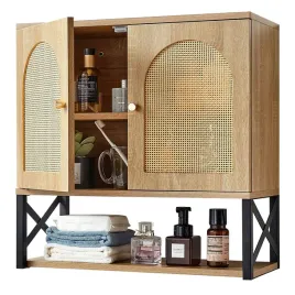 szafka-scienna-lazienkowa-vevor-z-2-drzwiami-i-regulowanymi-polkami