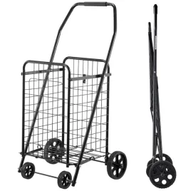 wozek-sklepowy-vevor-skladany-mocny-40-8kg-kola-obrotowe-czarny