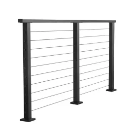 profesjonalny-kompletny-zestaw-balustrad-vevor-198-cm-matowa-czarna-stal