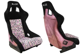 fotel-sportowy-slide-ks2-premium-black-and-flowers-welur-light-pink-glitter