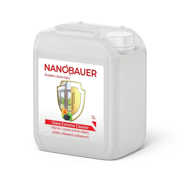 Środek płyn do czyszczenia mycia szyb luster szkła okien NANOBAUER 5L