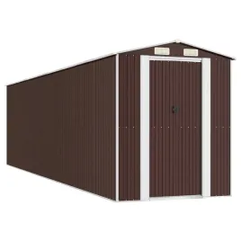 szopa-ogrodowa-ciemny-braz192x772x223-cm-stal-galwanizowana