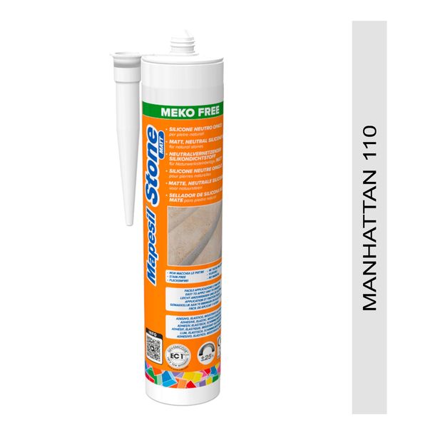 Silikon neutralny MAPEI MAPESIL STONE MATT 300ml 110 manhattan -do kamienia