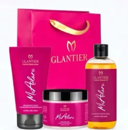 glantier-zestaw-me-adore-olejek-do-mycia-balsam-peeling-torebka