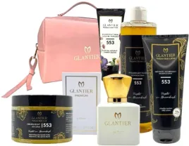glantier-zestaw-z-kosmetyczka-553-perfumy-olejek-balsam-peeling-krem