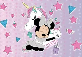 naklejki-na-sciane-dla-dzieci-plakat-myszka-minnie-unicorn-100x70
