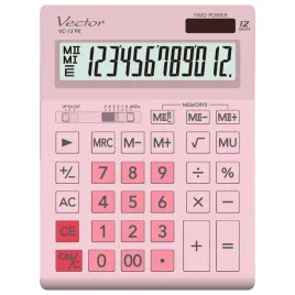 duzy-kalkulator-biurowy-12-cyfrowy-solarny-bateryjny-rozowy-vector-vc-12pk